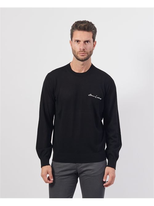 Armani Exchange Men's Sweater with Embroidered Logo ARMANI EXCHANGE | 8NZM5A-ZM1YZ1200